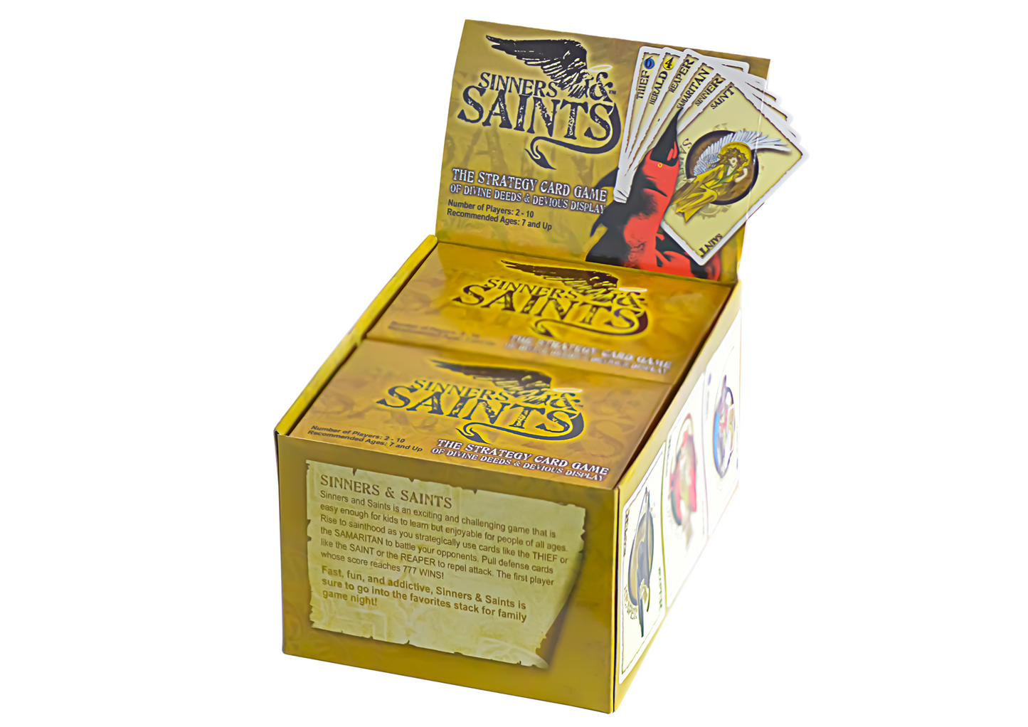 Available Now - SINNERS & SAINTS Strategy Card Game 10-Pack
